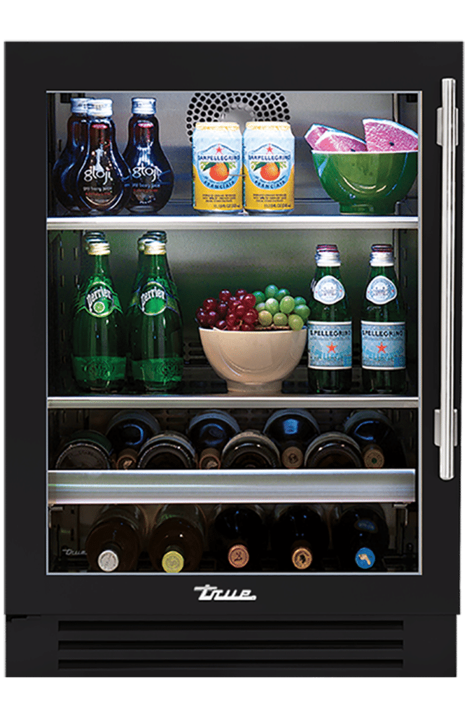 24" Undercounter Beverage Center in Matte Black