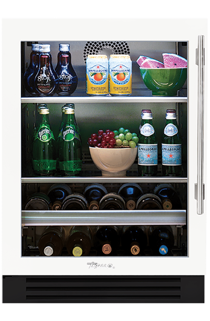 24" Undercounter Beverage Center in Matte White