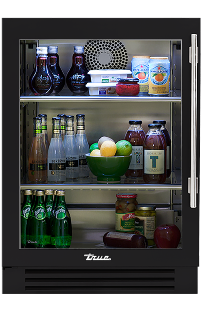 24" Undercounter Refrigerator in Matte Black