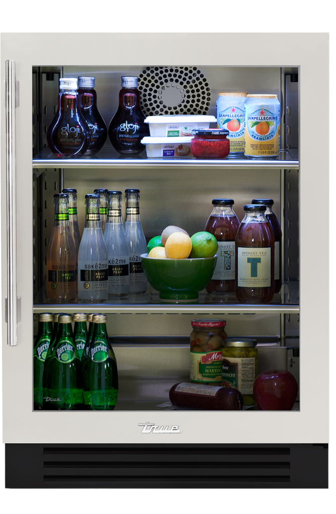 24" Undercounter refrigerator in antique white