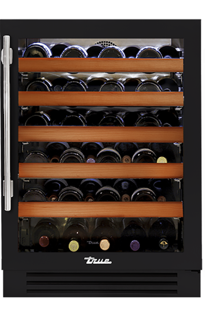 24" Undercounter Wine Cabinet in Matte Black