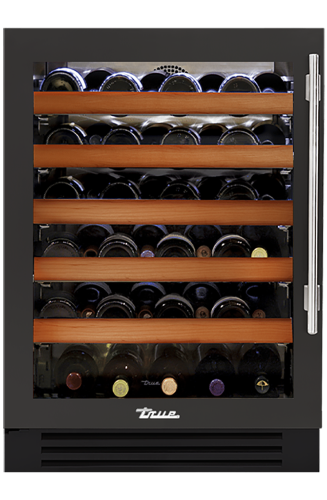 24" Undercounter Wine Cabinet in Ultra Matte Black