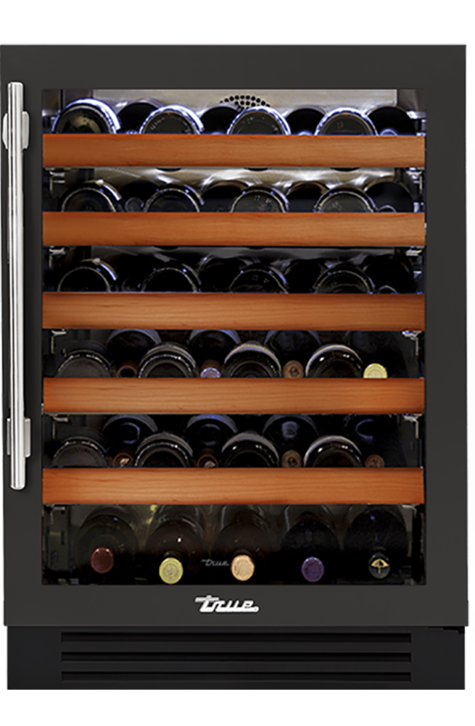 24" Undercounter Wine Cabinet in Ultra Matte Black