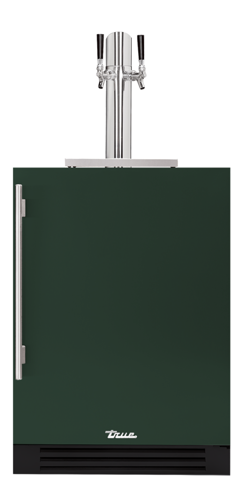 24" Dual Tap Beverage Dispenser in emerald