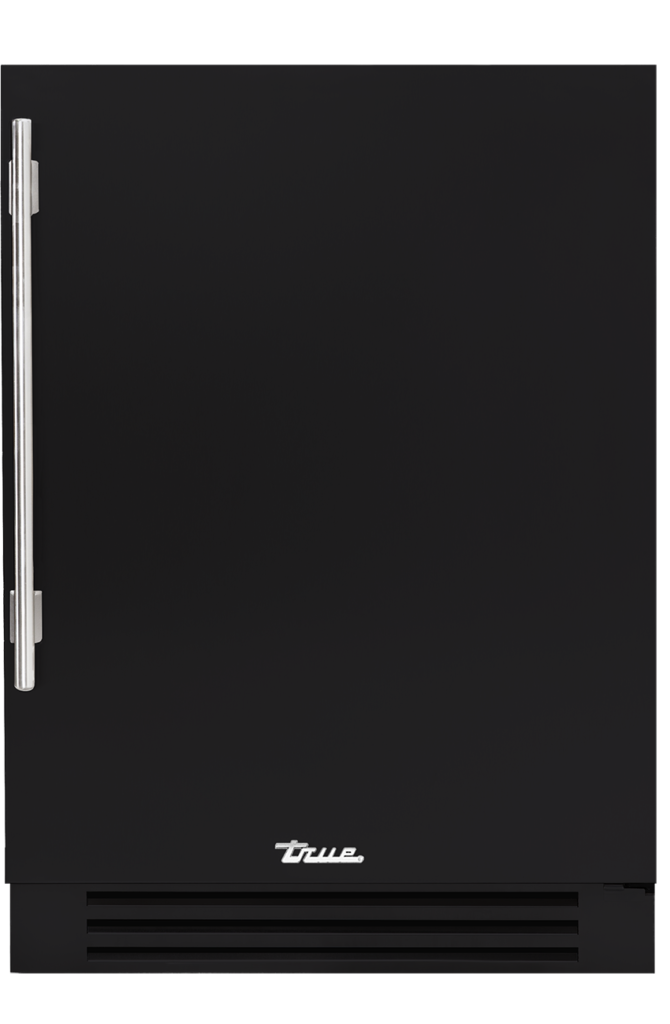 24" undercounter refrigerator in matte black