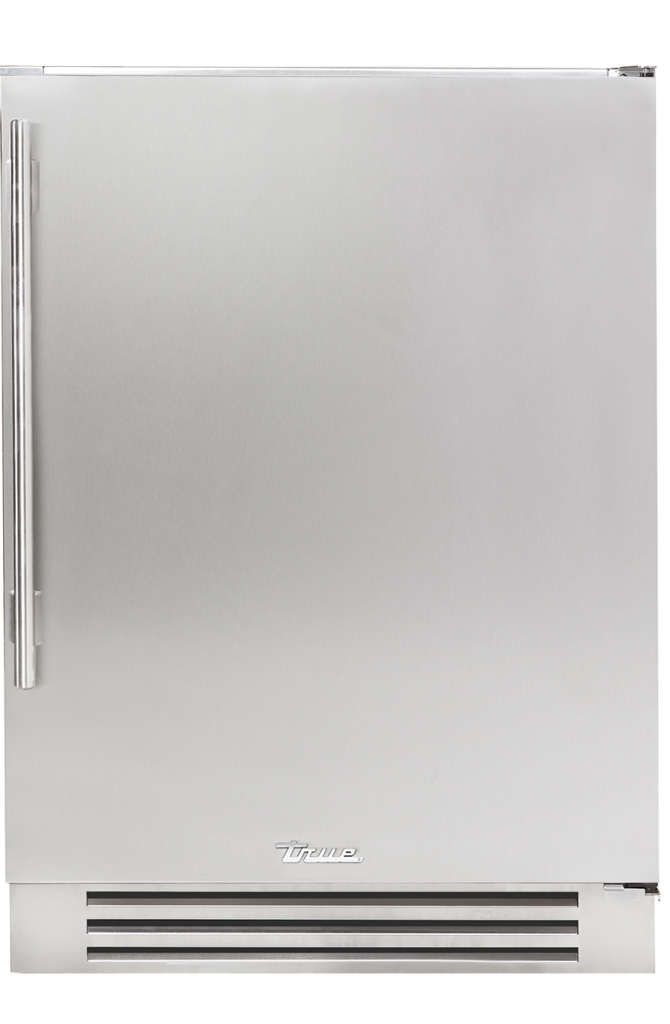 24" undercounter refrigerator in stainless