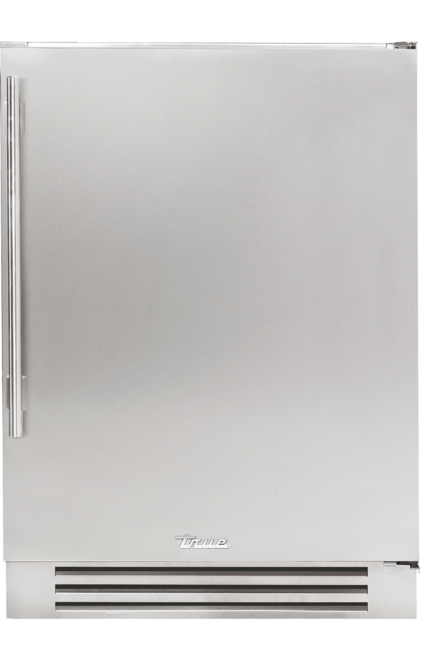 36″ Glass Door Refrigerator with Bottom Freezer True Residential